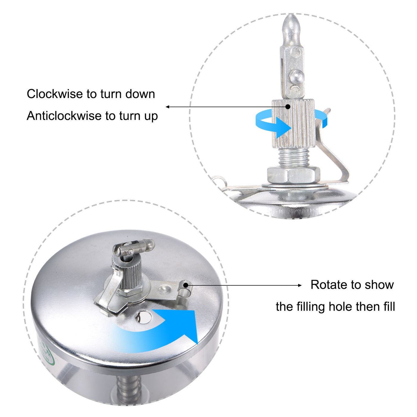 Harfington Needle Valve Type Oil Cup Sight Drip Feed Oiler