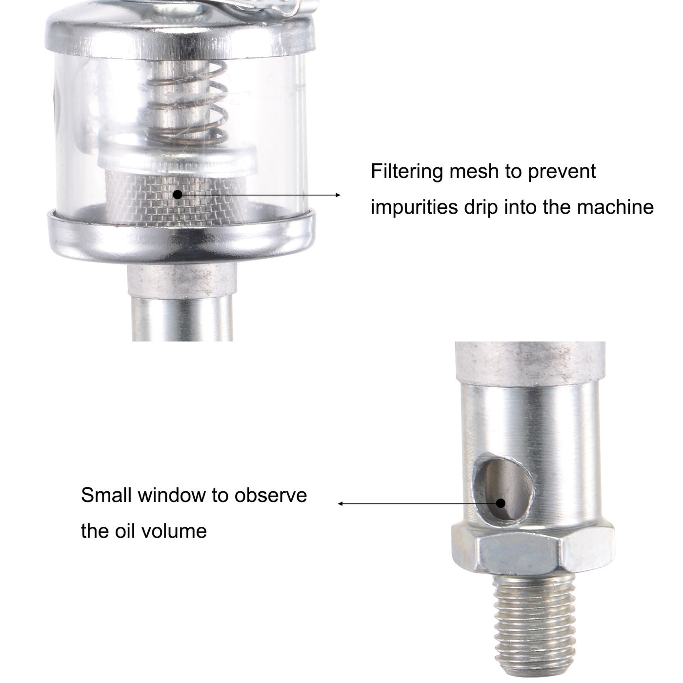 Harfington Needle Valve Type Oil Cup Sight Drip Feed Oiler