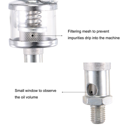 Harfington Needle Valve Type Oil Cup Sight Drip Feed Oiler