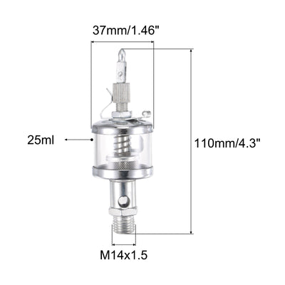 Harfington Needle Valve Type Oil Cup Sight Gravity Drip Feed Oiler