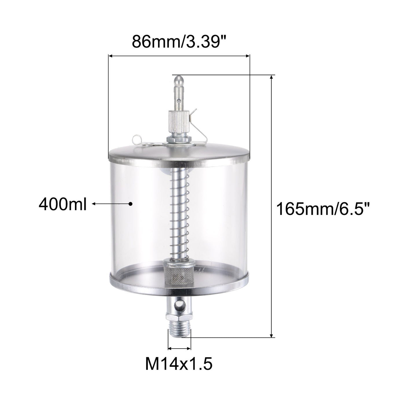 Harfington Needle Valve Type Oil Cup Sight Gravity Drip Feed Oiler