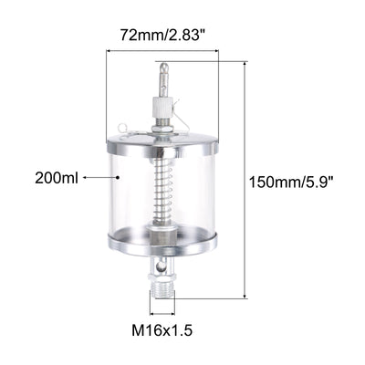 Harfington Needle Valve Type Oil Cup Gravity Drip Feed Oiler