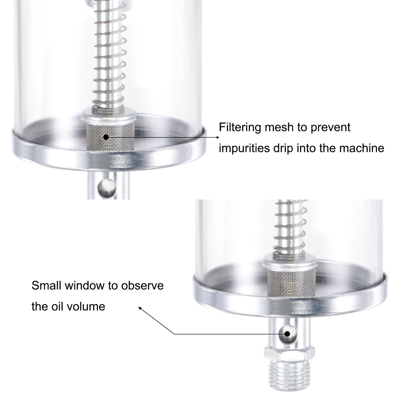 Harfington Needle Valve Type Oil Cup Gravity Drip Feed Oiler