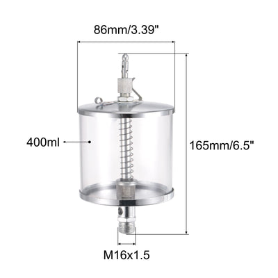 Harfington Needle Valve Type Oil Cup Gravity Drip Feed Oiler