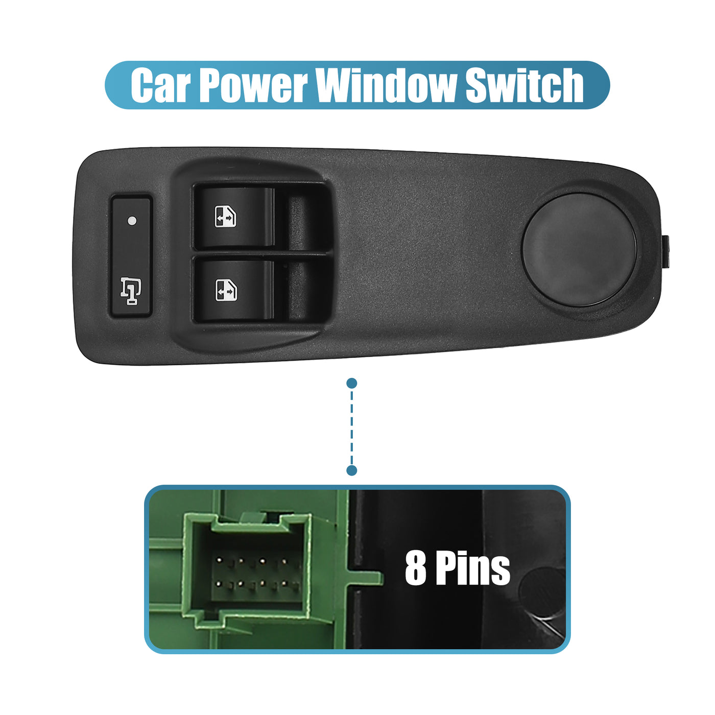 X AUTOHAUX Front Driver Side Master Power Window Switch for Ram ProMaster 1500 2500 3500 2014-2017 Replace 1ZP75JXWAC