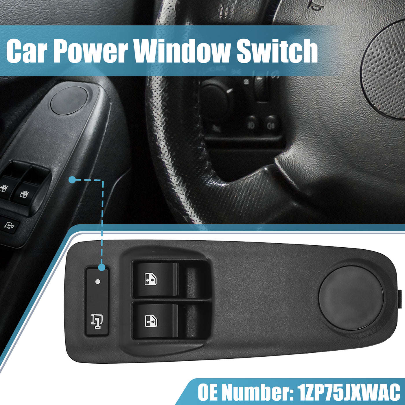 X AUTOHAUX Front Driver Side Master Power Window Switch for Ram ProMaster 1500 2500 3500 2014-2017 Replace 1ZP75JXWAC