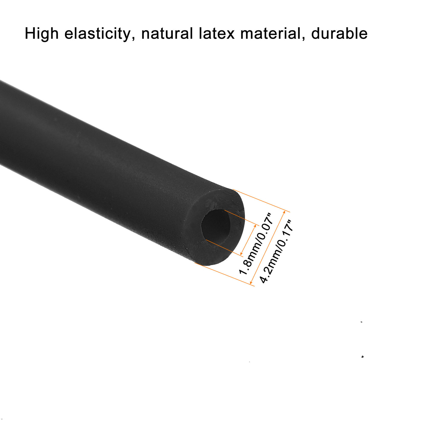 Harfington Natural Latex Rubber Tube Highly Elastic for Sports Exercise Fitness