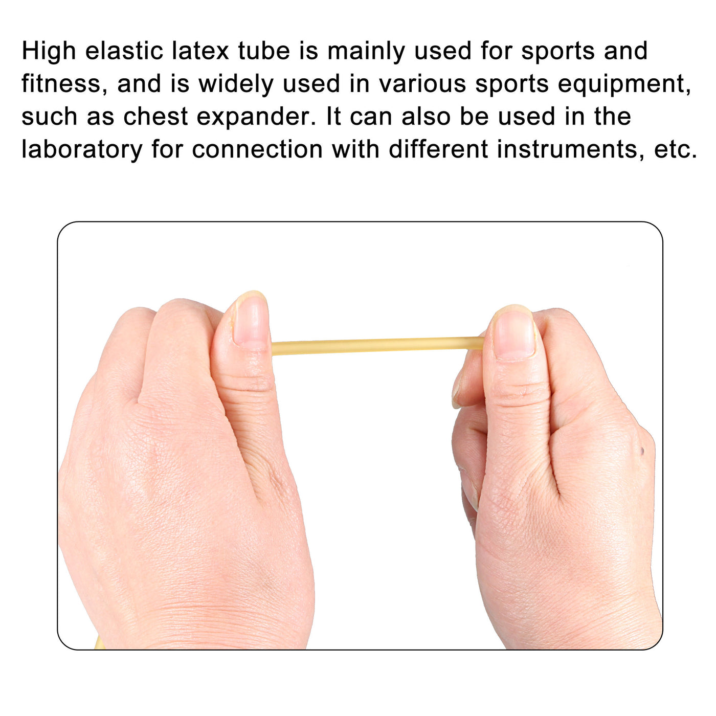 Harfington Natural Latex Rubber Tubing Highly Elastic Flexible for Sports Fitness