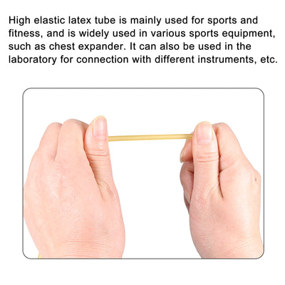 Harfington Natural Latex Rubber Tubing Highly Elastic Flexible for Sports Fitness