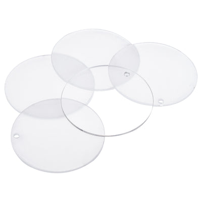 Harfington PMMA Blank Acrylic Discs with Hole for Vinyl Project