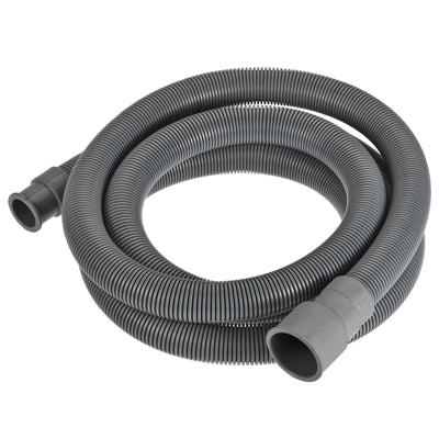 Harfington Washing Machine Drain Hose, 32mm Inner Dia 2M Length Flexible Pipe Extension Gray