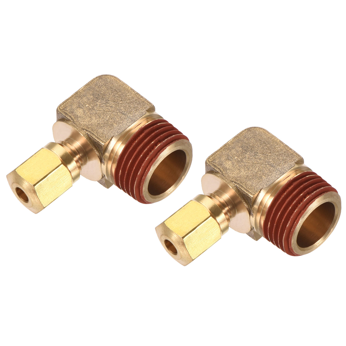 Harfington Brass Elbow Compression Tube Fitting Degree Coupling