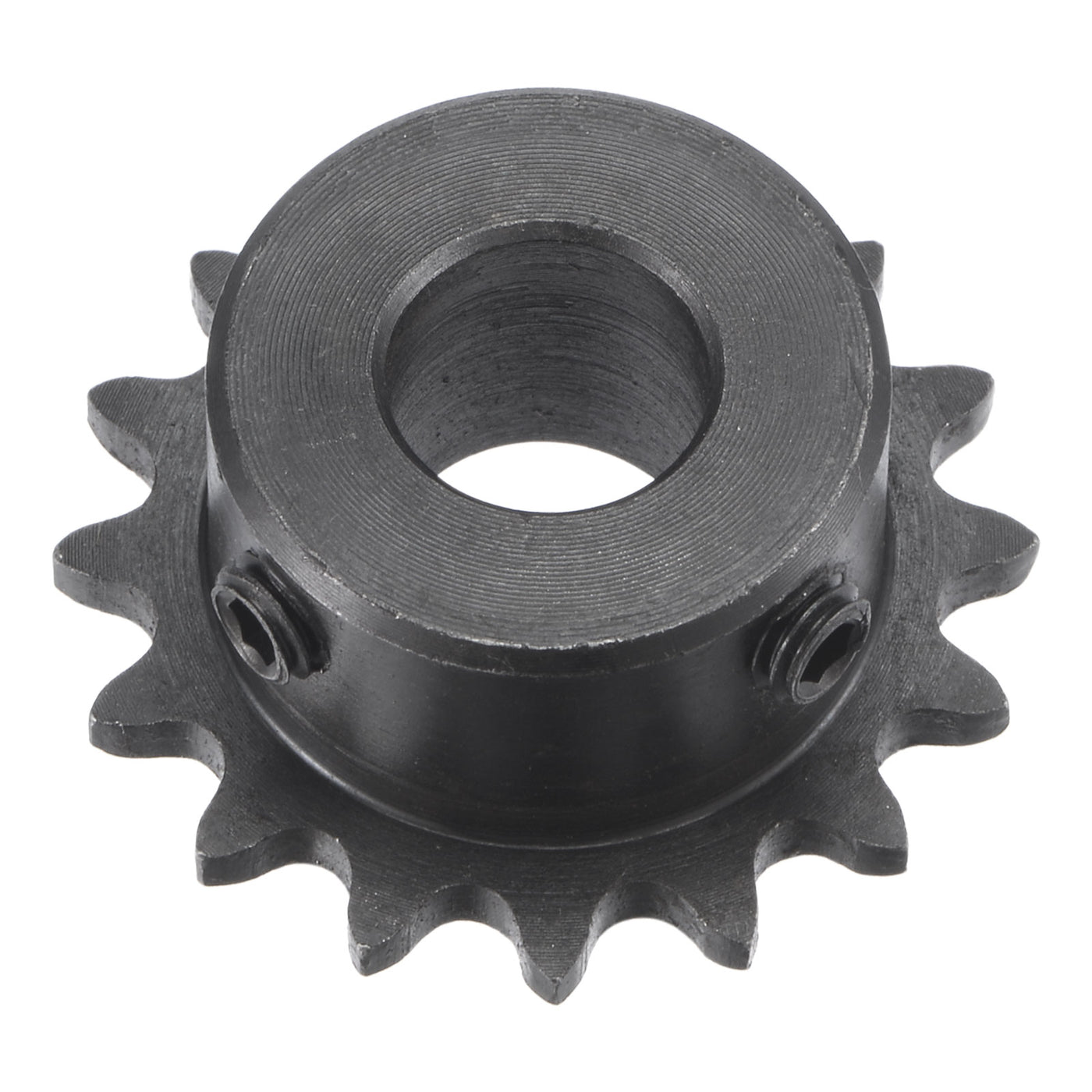 uxcell Uxcell 16 Teeth Sprocket 1/4" Pitch, 10mm Bore Carbon Steel with Set Screws