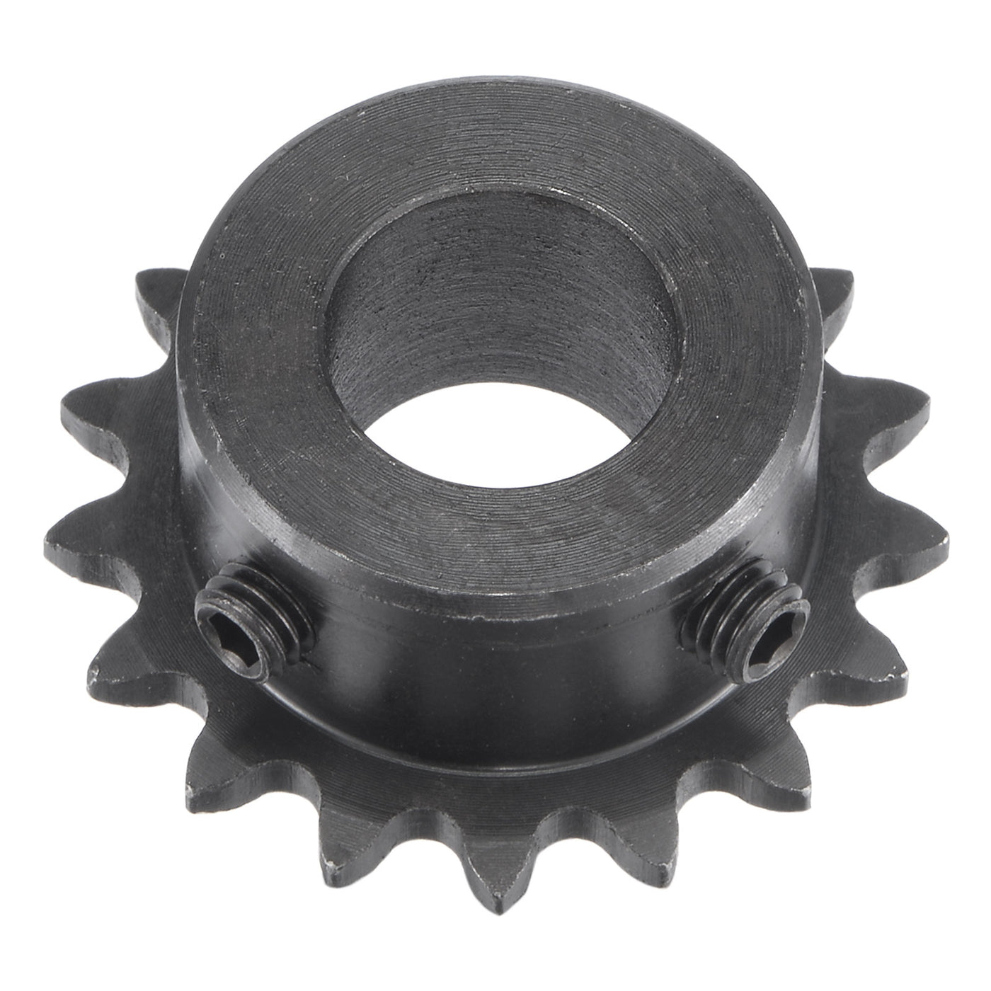 uxcell Uxcell 17 Teeth Sprocket 1/4" Pitch, 14mm Bore Carbon Steel with Set Screws