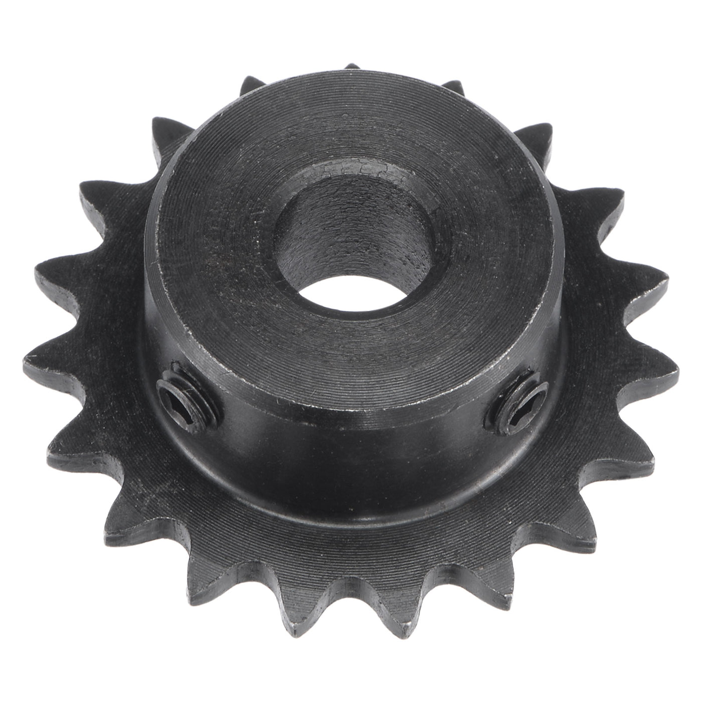 uxcell Uxcell 19 Teeth Sprocket 1/4" Pitch, 10mm Bore Carbon Steel with Set Screws