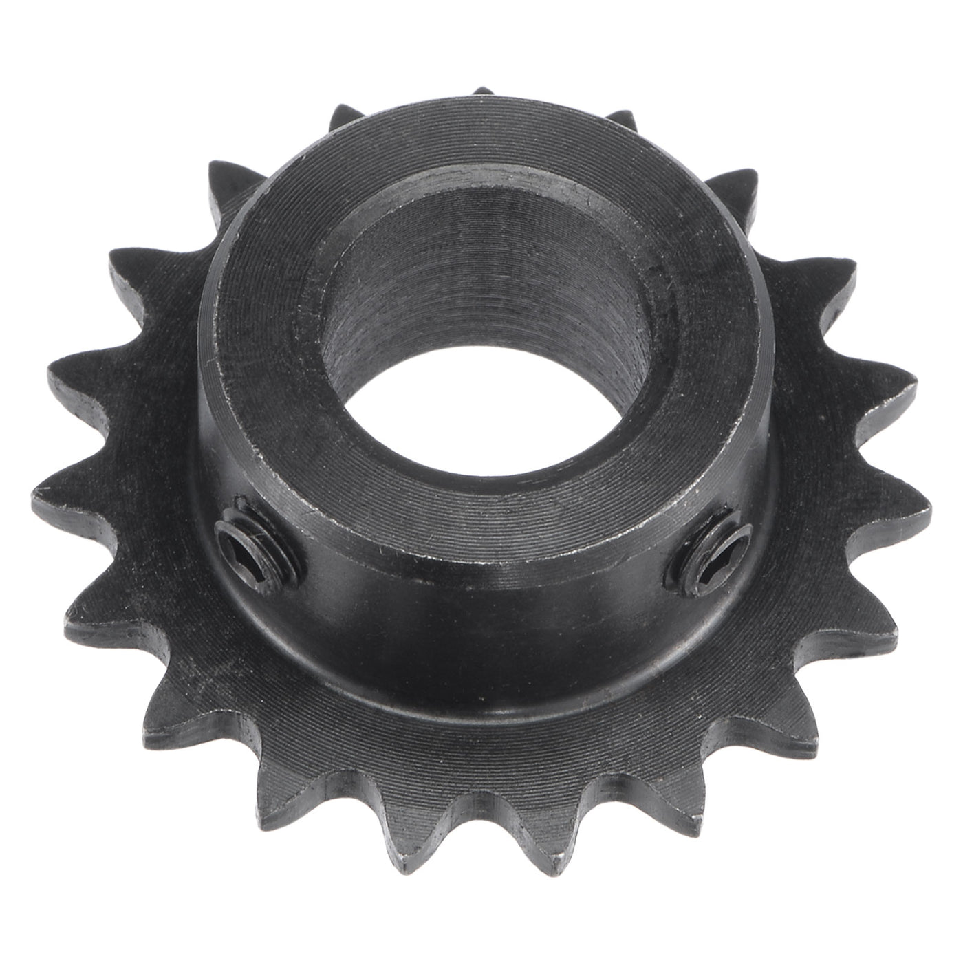 uxcell Uxcell 19 Teeth Sprocket 1/4" Pitch, 15mm Bore Carbon Steel with Set Screws