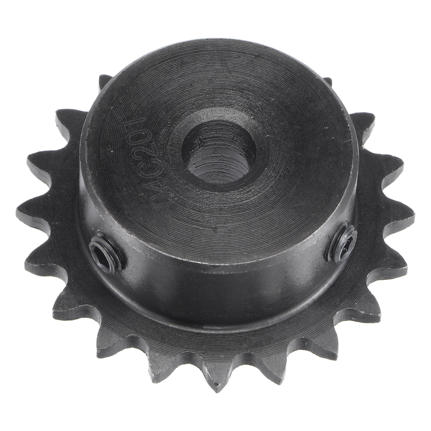 uxcell Uxcell 20 Teeth Sprocket 1/4" Pitch, 8mm Bore Carbon Steel with Set Screws