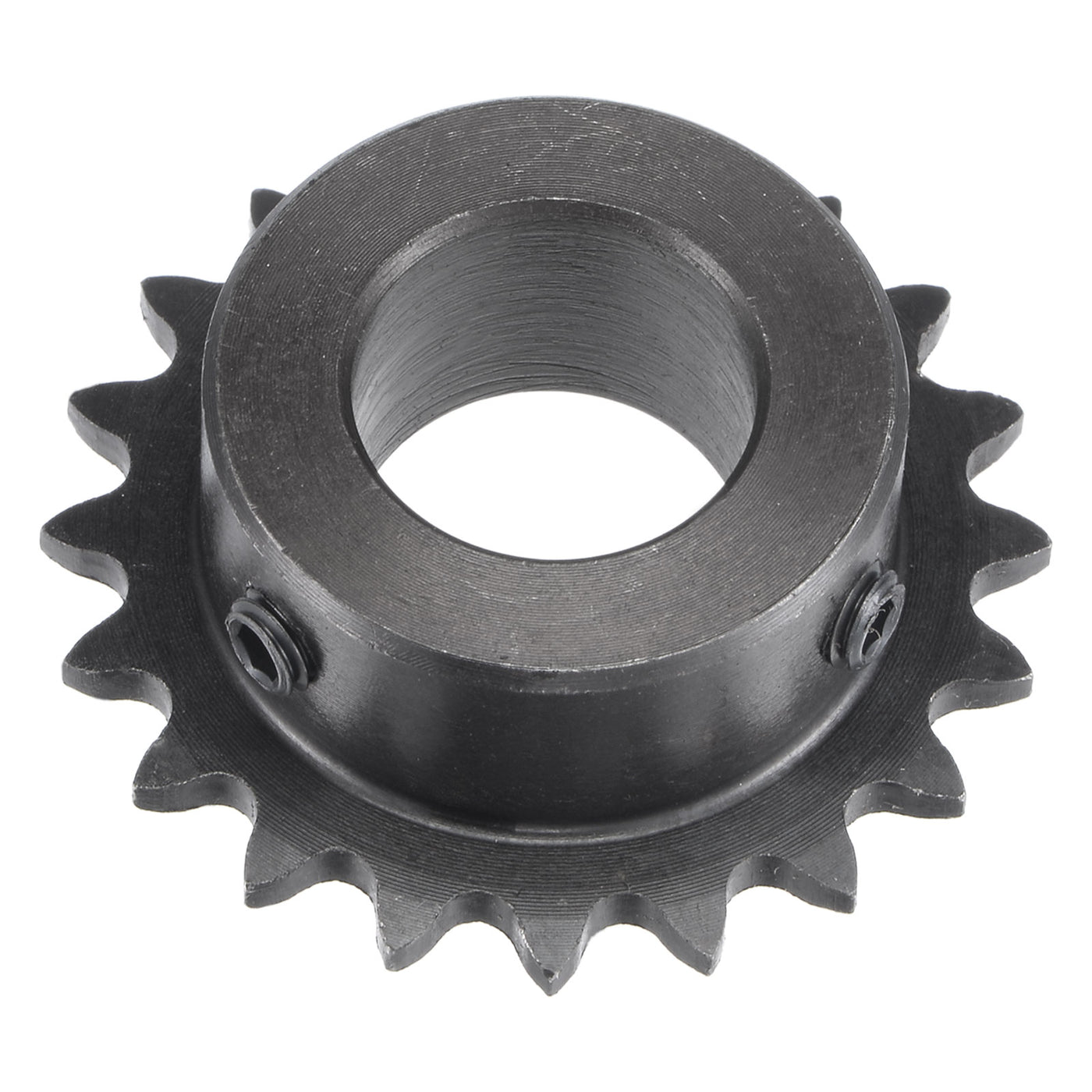 uxcell Uxcell 20 Teeth Sprocket 1/4" Pitch, 17mm Bore Carbon Steel with Set Screws