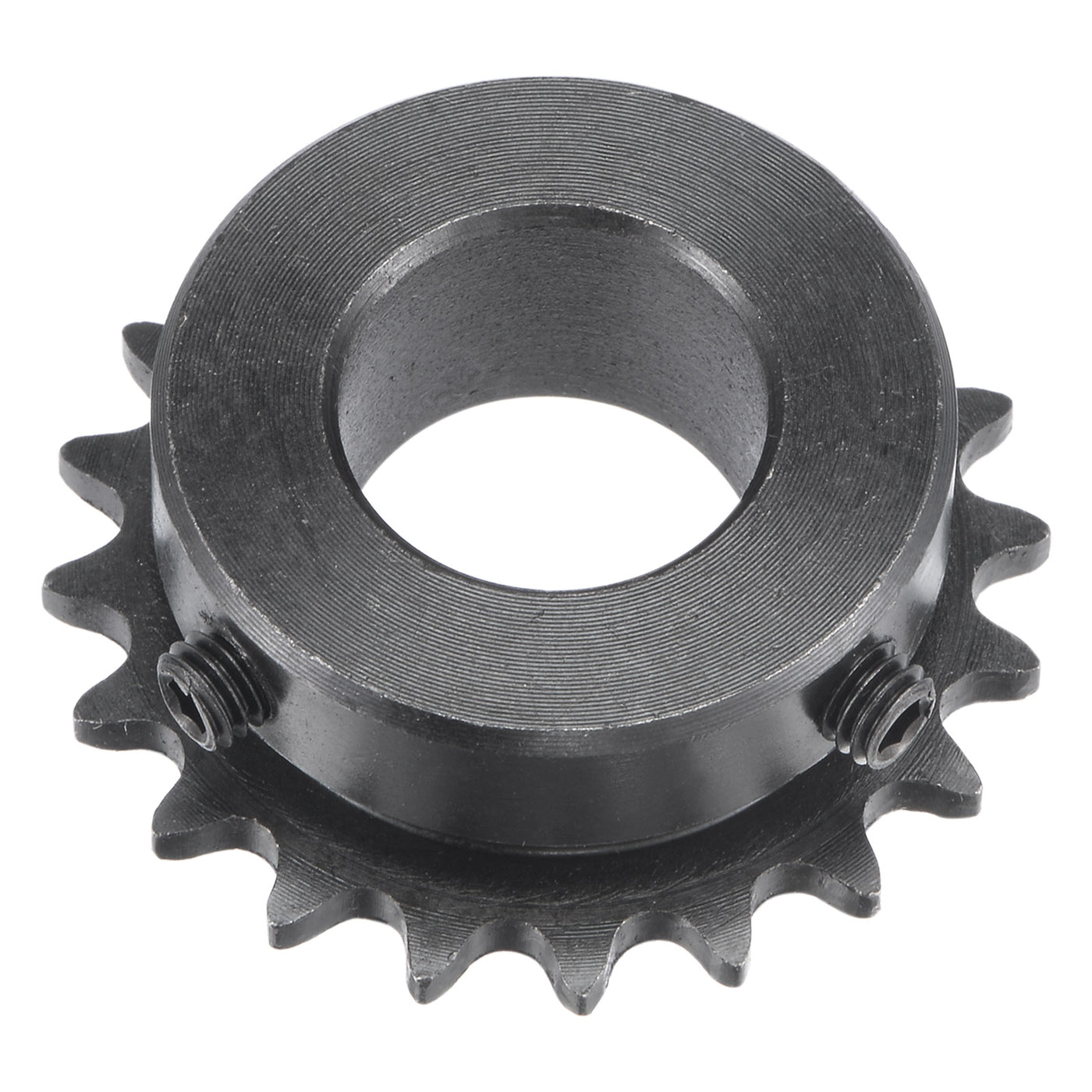 uxcell Uxcell 20 Teeth Sprocket 1/4" Pitch, 18mm Bore Carbon Steel with Set Screws