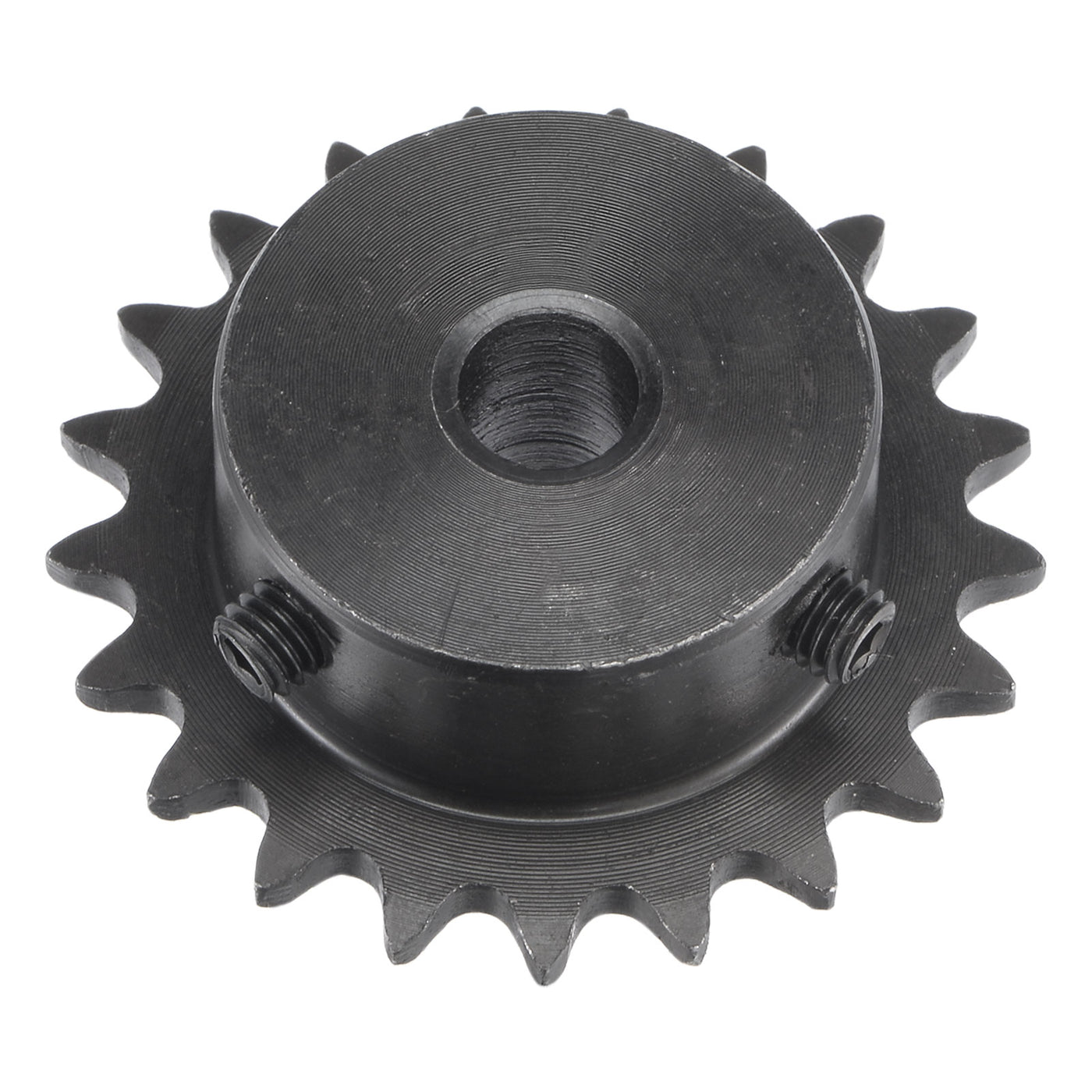 uxcell Uxcell 21 Teeth Sprocket 1/4" Pitch, 8mm Bore Carbon Steel with Set Screws