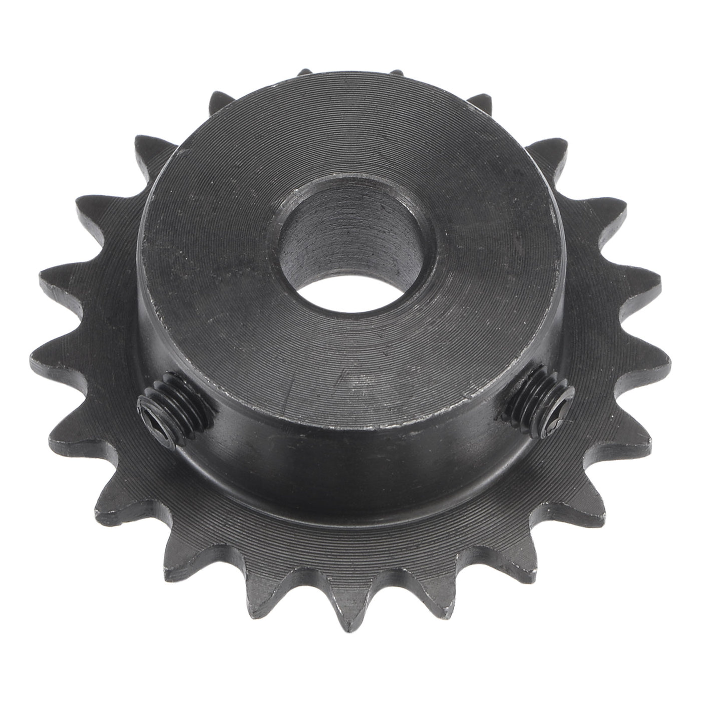 uxcell Uxcell 21 Teeth Sprocket 1/4" Pitch, 10mm Bore Carbon Steel with Set Screws