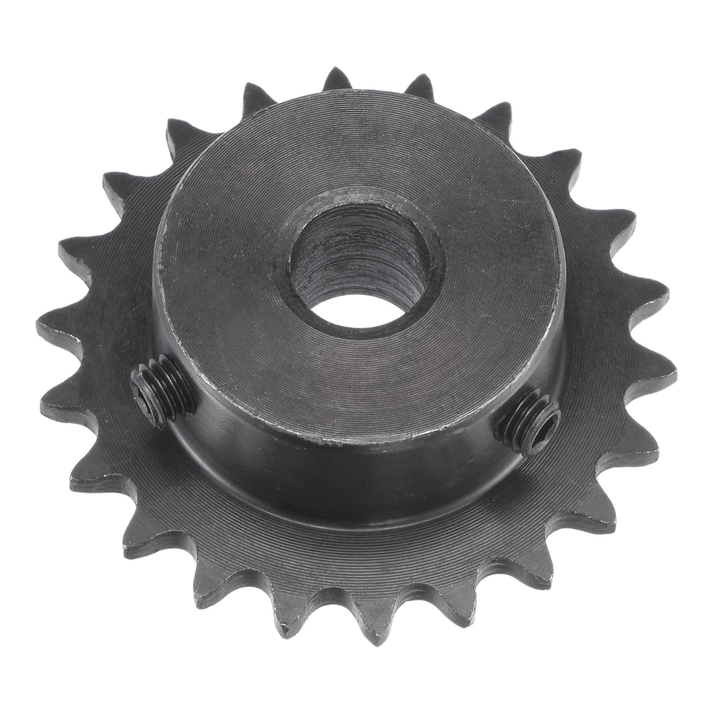 uxcell Uxcell 22Teeth Sprocket 1/4" Pitch, 10mm Bore Carbon Steel with Set Screws