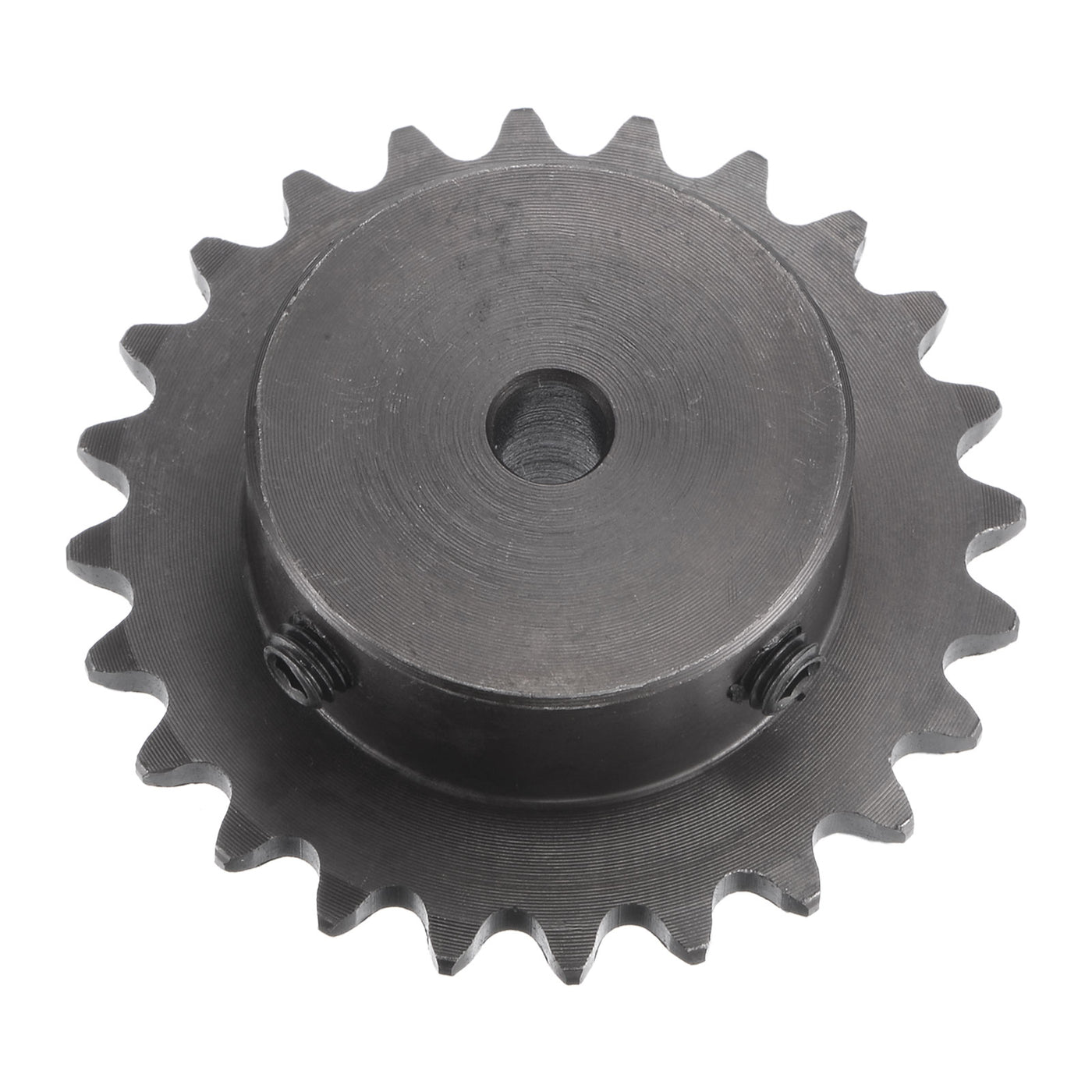 uxcell Uxcell 24 Teeth Sprocket 1/4" Pitch, 6mm Bore Carbon Steel with Set Screws