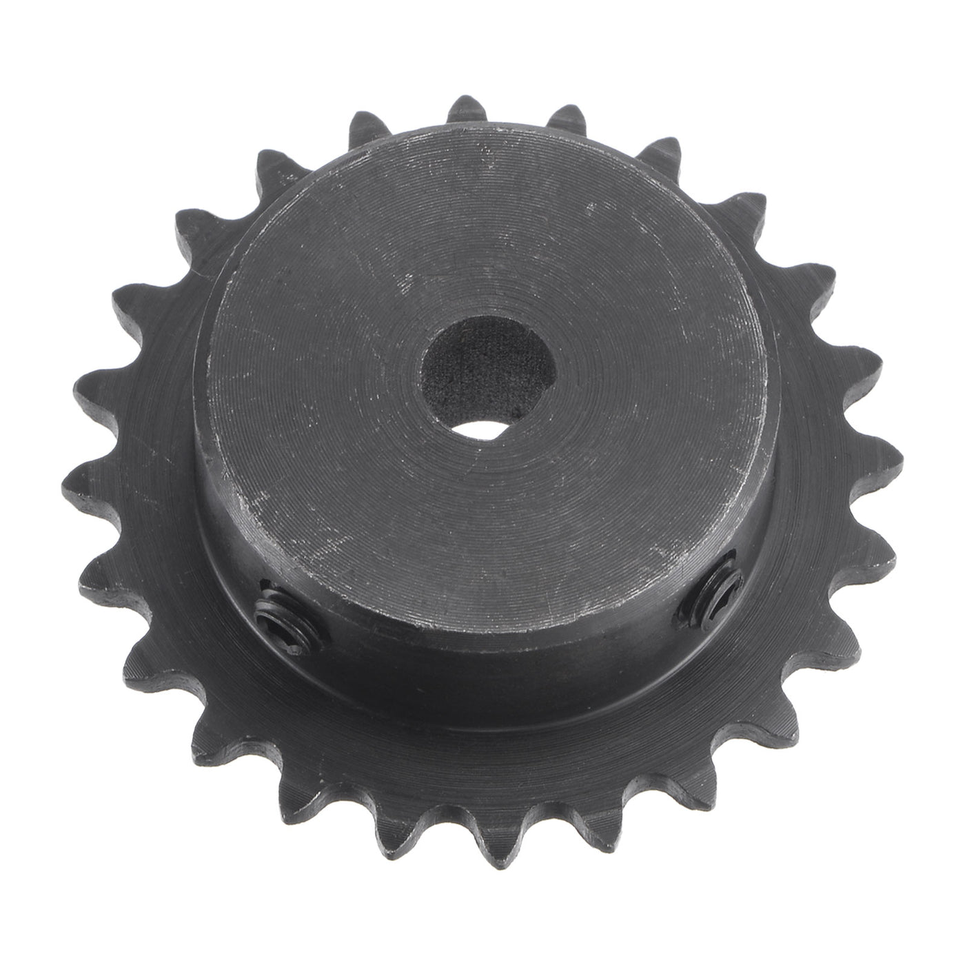 uxcell Uxcell 24 Teeth Sprocket 1/4" Pitch, 8 x 7mm Bore Carbon Steel with Set Screws