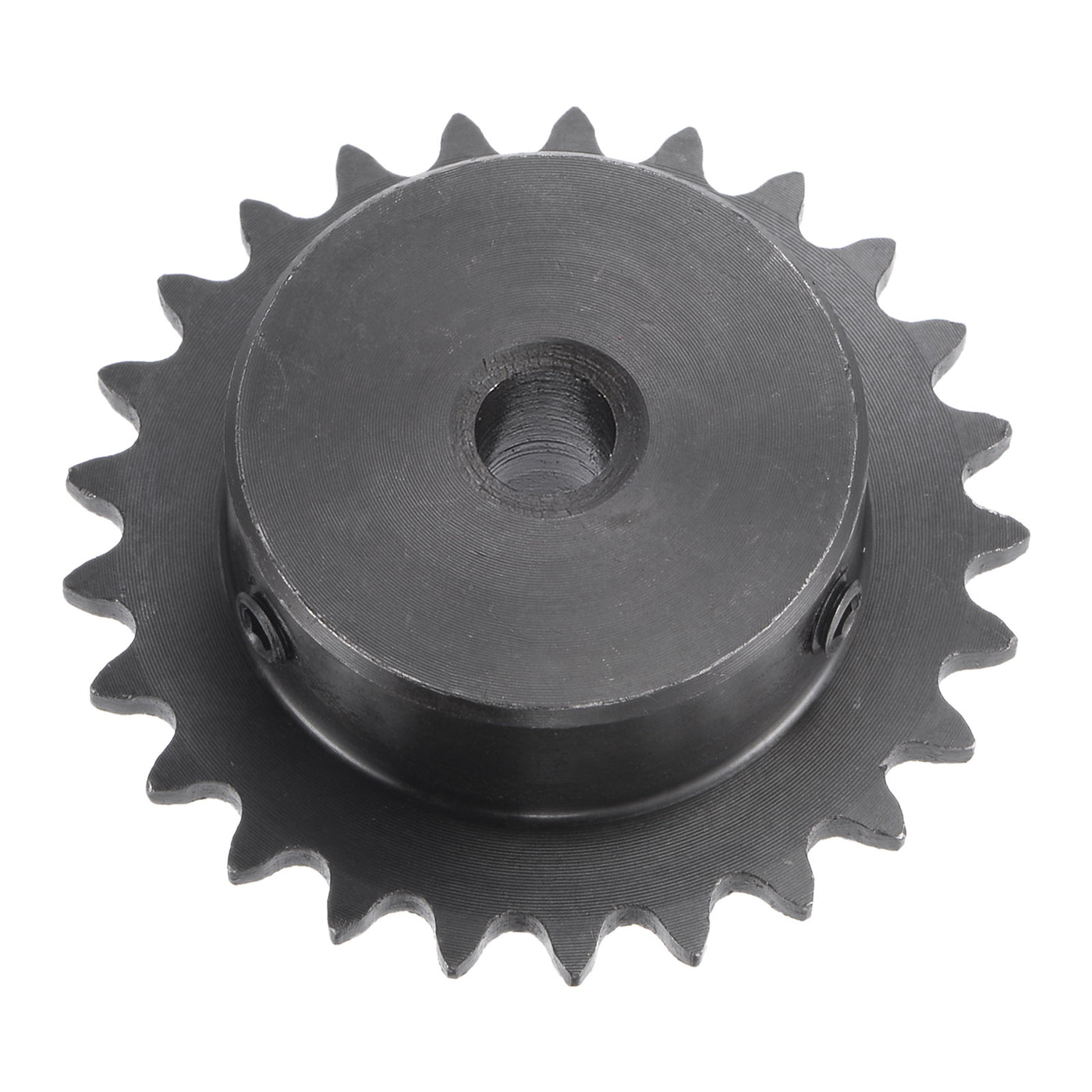 uxcell Uxcell 25 Teeth Sprocket 1/4" Pitch, 8mm Bore Carbon Steel with Set Screws