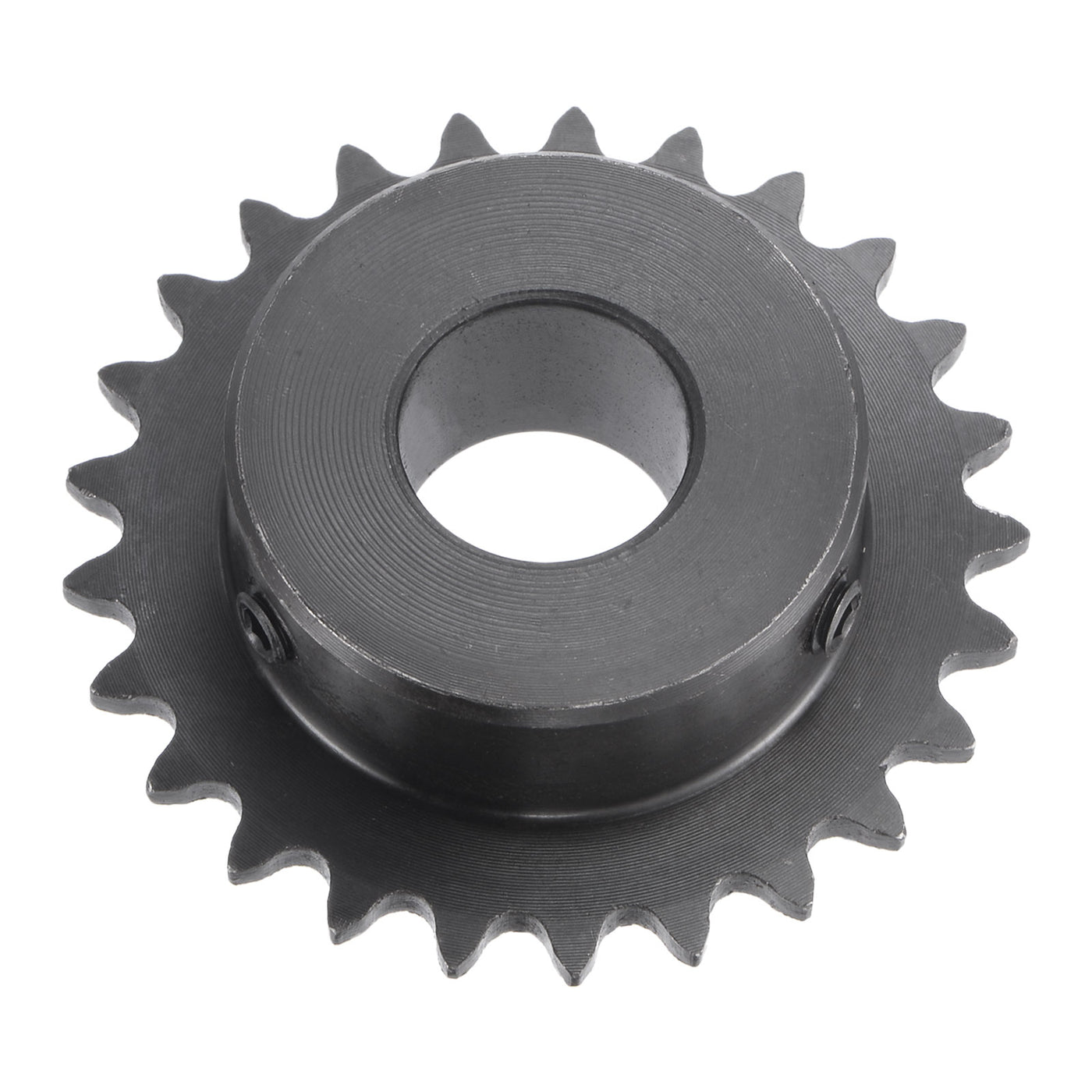 uxcell Uxcell 25 Teeth Sprocket 1/4" Pitch, 16mm Bore Carbon Steel with Set Screws