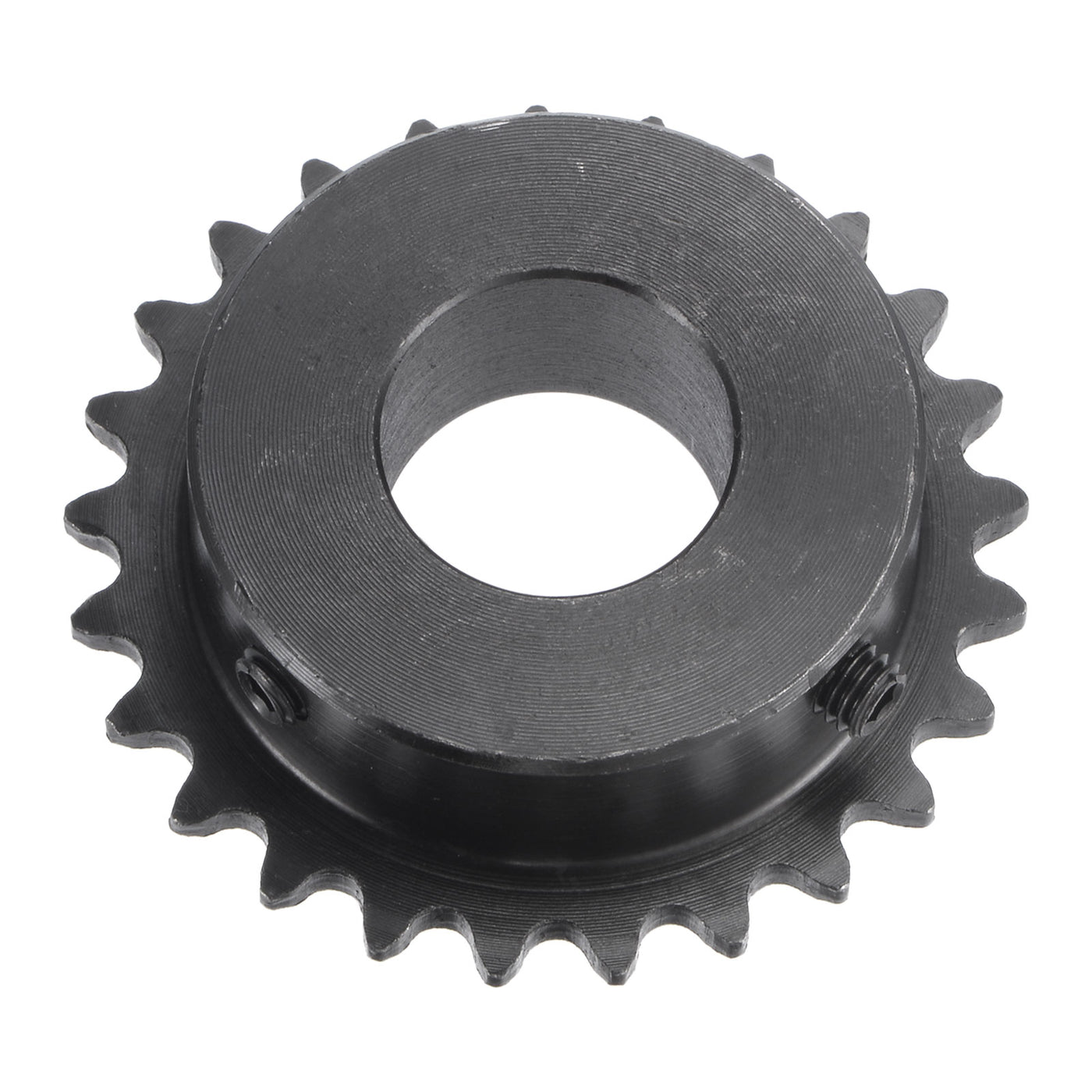 uxcell Uxcell 25 Teeth Sprocket 1/4" Pitch, 19mm Bore Carbon Steel with Set Screws