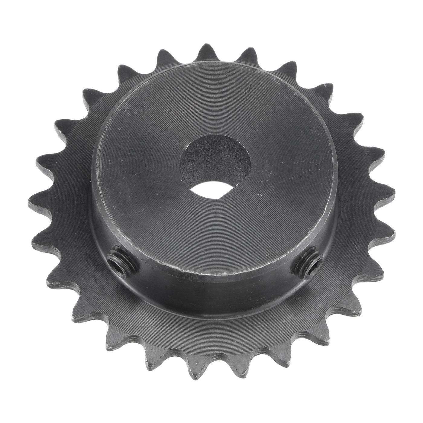 uxcell Uxcell 25 Teeth Sprocket 1/4" Pitch, 10 x 9mm Bore Carbon Steel with Set Screws