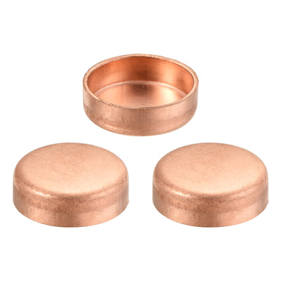 Harfington Copper End Cap Pipe Fitting Sweat Plug Connection for Water Plumbing