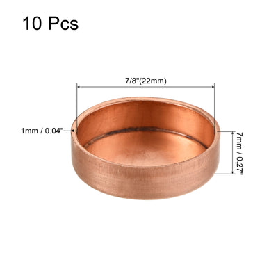 Harfington Copper End Cap Pipe Fitting Sweat Plug Connection for Water Pipe