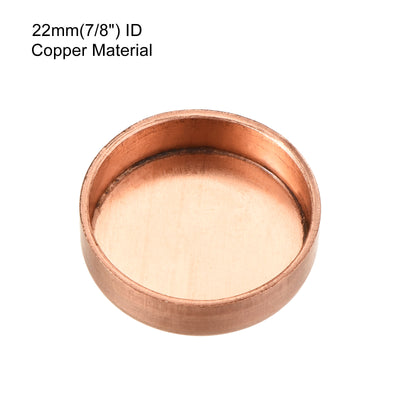 Harfington Copper End Cap Pipe Fitting Sweat Plug Connection for Water Pipe