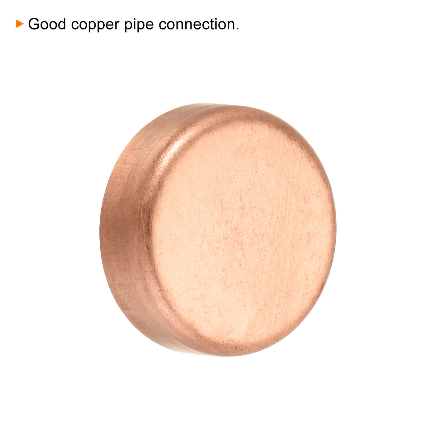 Harfington Copper End Cap Pipe Fitting Sweat Plug Connection for Water Pipe