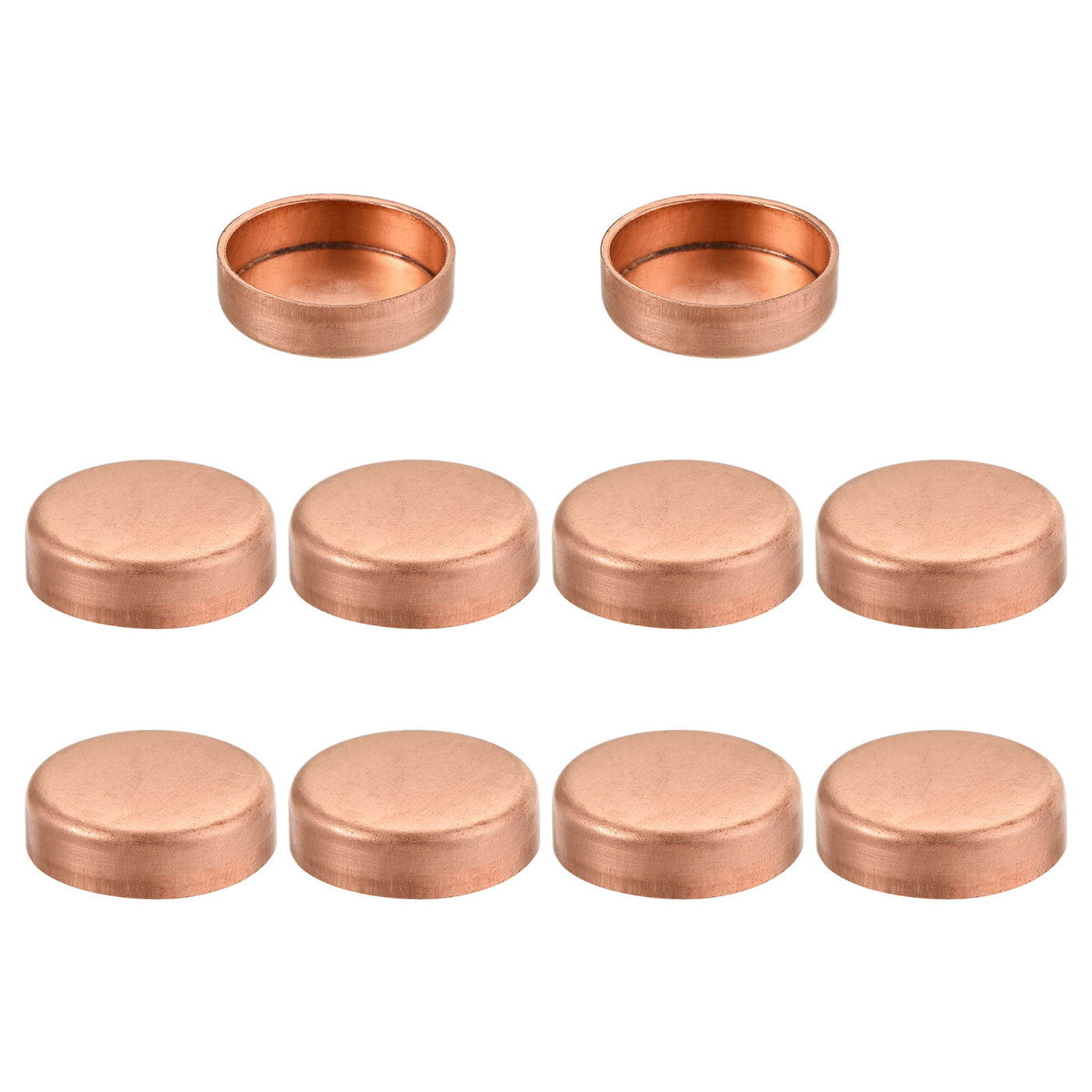 Harfington Copper End Cap Pipe Fitting Sweat Plug Connection for Water Pipe