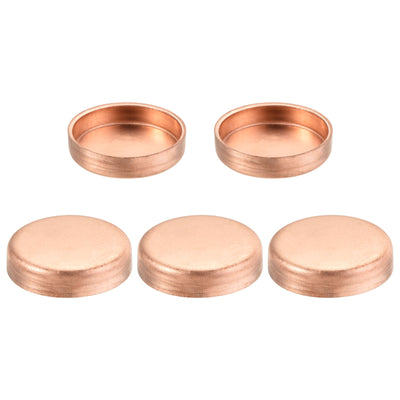 Harfington Copper End Cap Pipe Fitting Sweat Plug Connection for Water Pipe Plumbing