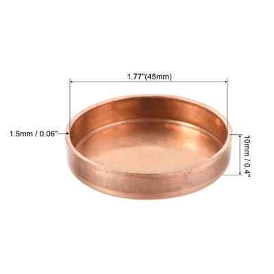 Harfington Copper End Cap Pipe Fitting Sweat Plug Connection for Pipe Plumbing