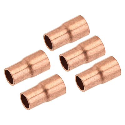 Harfington 5er Pack Drehen Kupfer Gerade Schweiß Ende 5/16 x 1/4" für HVAC Kühlung Adapter