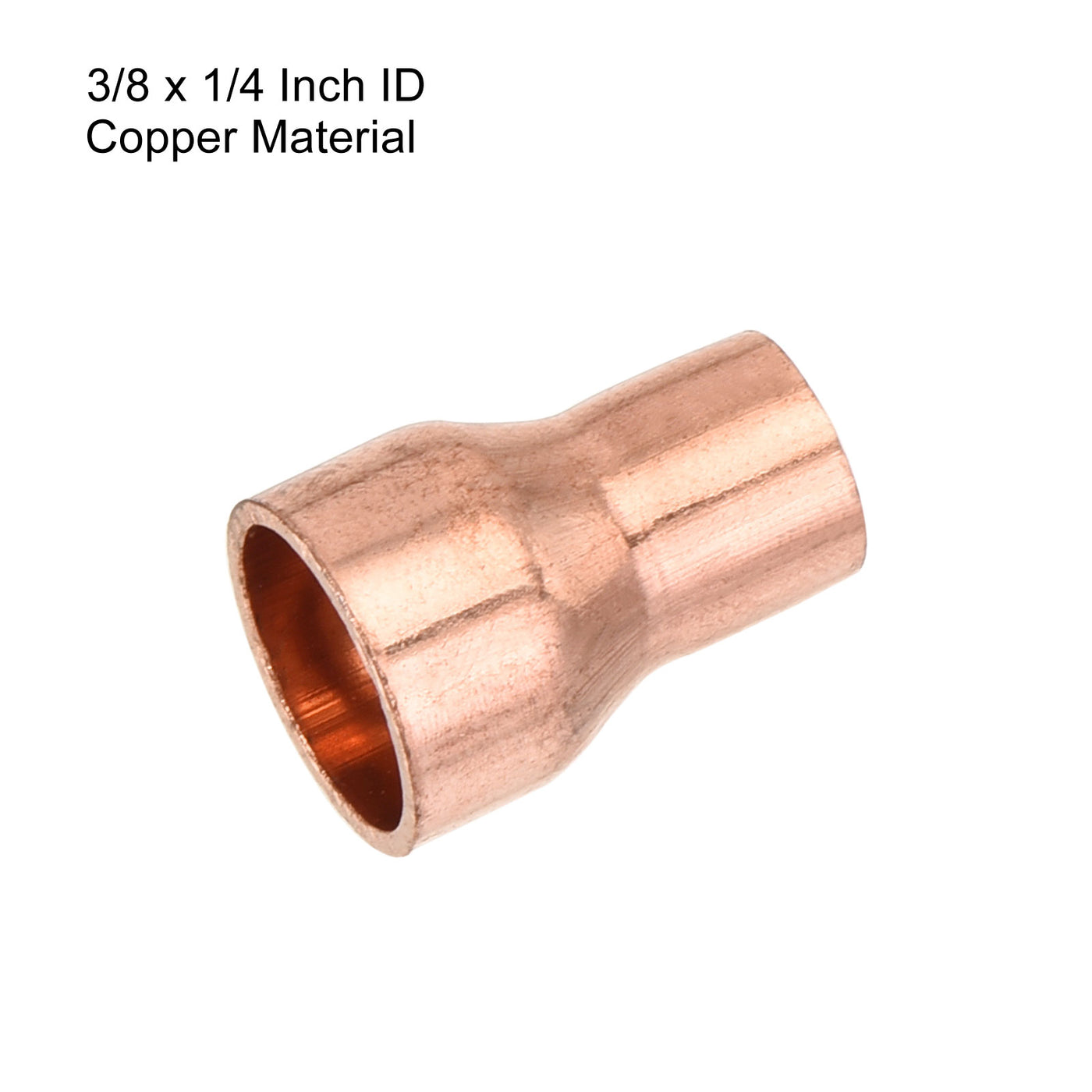 Harfington 5er Pack Drehen Kupfer Gerade Schweiß Ende 3/8 x 1/4" für HVAC Kühlung Adapter