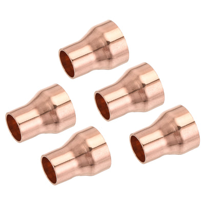 Harfington 5er Pack Drehen Kupfer Gerade Schweiß Ende 13/16 x 1/2" für HVAC Kühlung Adapter