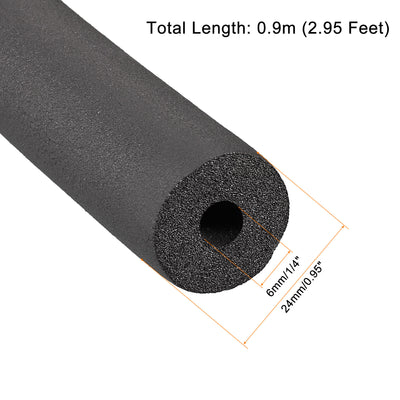 Harfington Foam Tubing Tube Covers for HVAC Copper Pipe Insulation Handle Grip Support