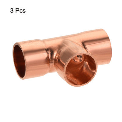 Harfington Copper Pipe, Coupling, Tee Connecting Adapter for Plumbing