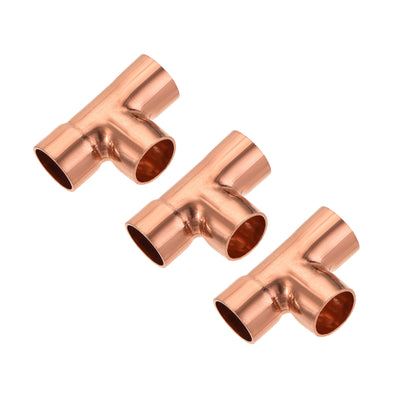 Harfington Copper Pipe, Coupling, Tee Connecting Adapter for Plumbing