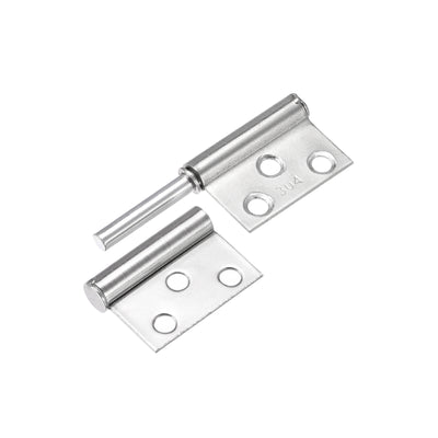 Harfington Lift Off Hinges 304 Stainless Steel Detachable Flag Hinges for Window Cabinet Door