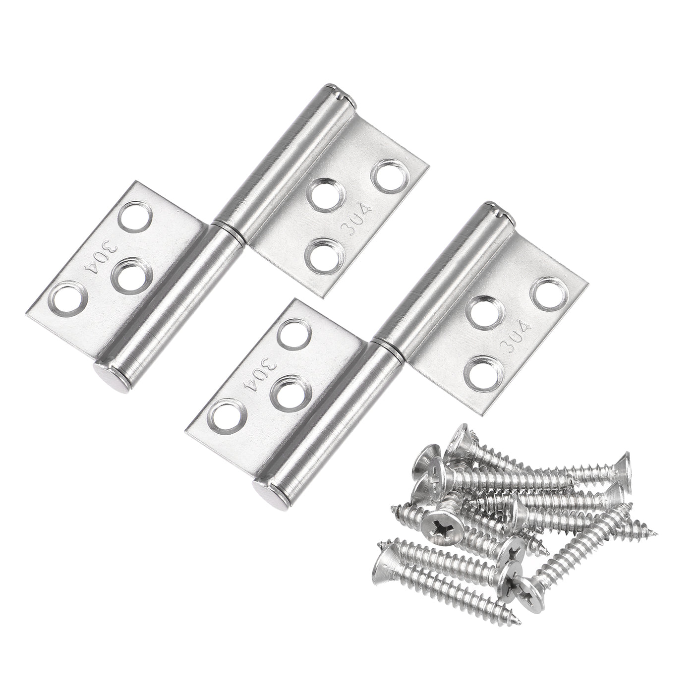 Harfington Lift Off Hinges 304 Stainless Steel Detachable Flag Hinges for Window Cabinet Door