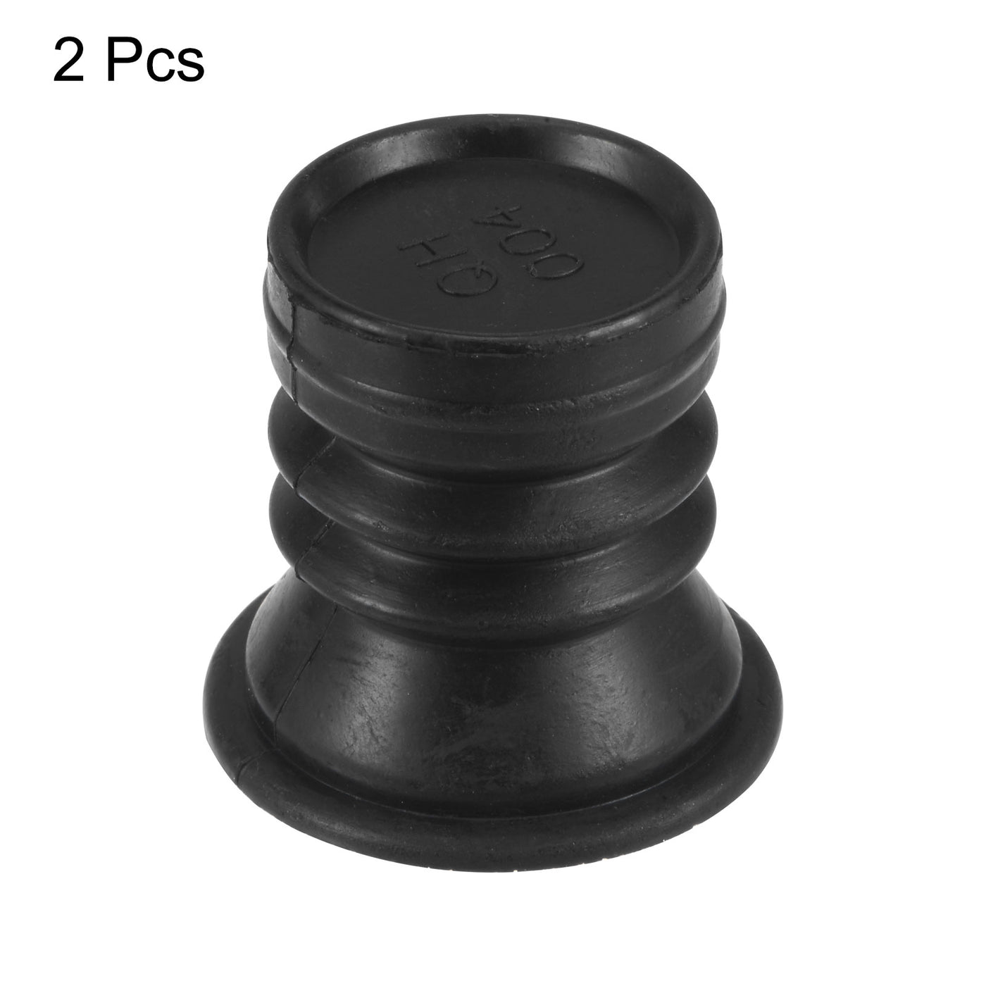 Harfington 2Pcs Washing Machine Drain Pipe Seal Silicone Sealing Plug Ring 45mm Black