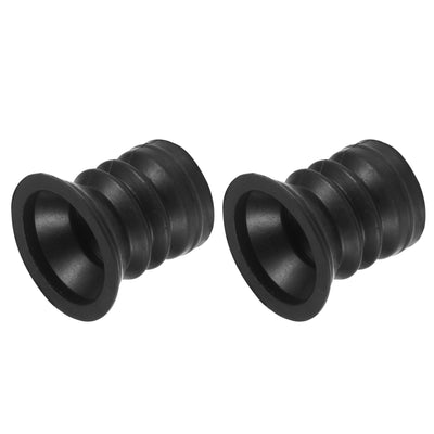 Harfington 2Pcs Washing Machine Drain Pipe Seal Silicone Sealing Plug Ring 45mm Black