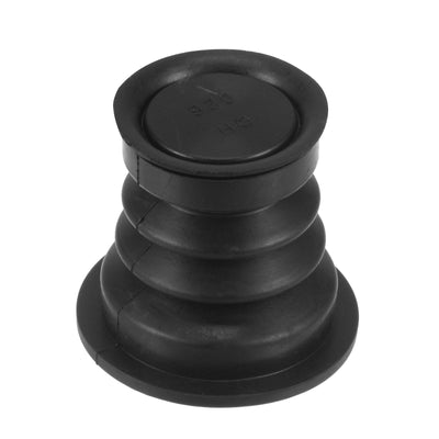 Harfington Washing Machine Drain Pipe Seal Silicone Sealing Plug Ring 46mm Black